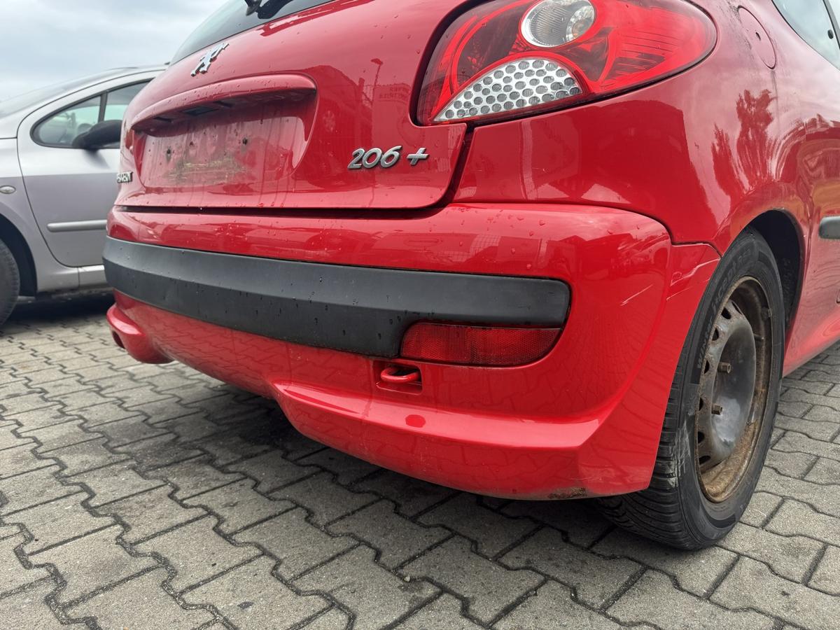 Peugeot 206+ original Stossf&auml;nger Sto&szlig;stange hinten KKN Rot Aden Bj.2010